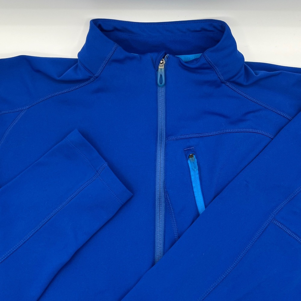 Salomon Sweater Womens XL‎ Blue Full Zip Fleece Jacket Acti Thermal EUC